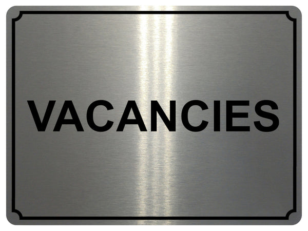 1381 VACANCIES Metal Aluminium Plaque Sign Door Gate Window House Hotel Room Bed