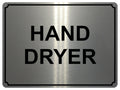 1387 HAND DRYER Metal Aluminium Plaque Sign Toilet Shop Bar Restaurant Hotel