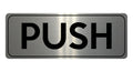 1534 PUSH Metal Aluminium Plaque Sign Door Gate For House Office Shop Hotel
