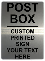 530 Custom Personalised POST BOX Metal Plaque Sign For Door House Gate Letters Parcels