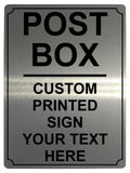 531 Custom Personalised POST BOX Metal Plaque Sign For Door House Gate Letters Parcels