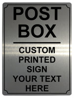 531 Custom Personalised POST BOX Metal Plaque Sign For Door House Gate Letters Parcels