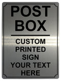 531 Custom Personalised POST BOX Metal Plaque Sign For Door House Gate Letters Parcels