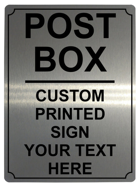 531 Custom Personalised POST BOX Metal Plaque Sign For Door House Gate Letters Parcels