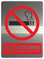 1286 NO SMOKING! Metal Aluminium Plaque Sign For Door Wall House Office Pub Bar