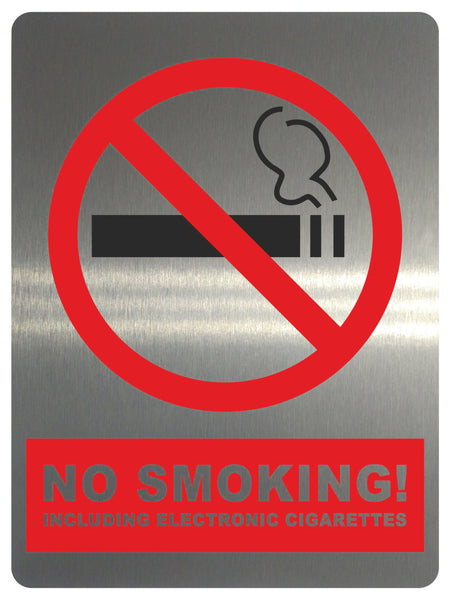 1286 NO SMOKING! Metal Aluminium Plaque Sign For Door Wall House Office Pub Bar