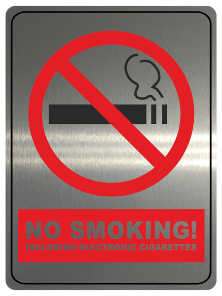 1287 NO SMOKING! Metal Aluminium Plaque Sign For Door Wall House Office Pub Bar