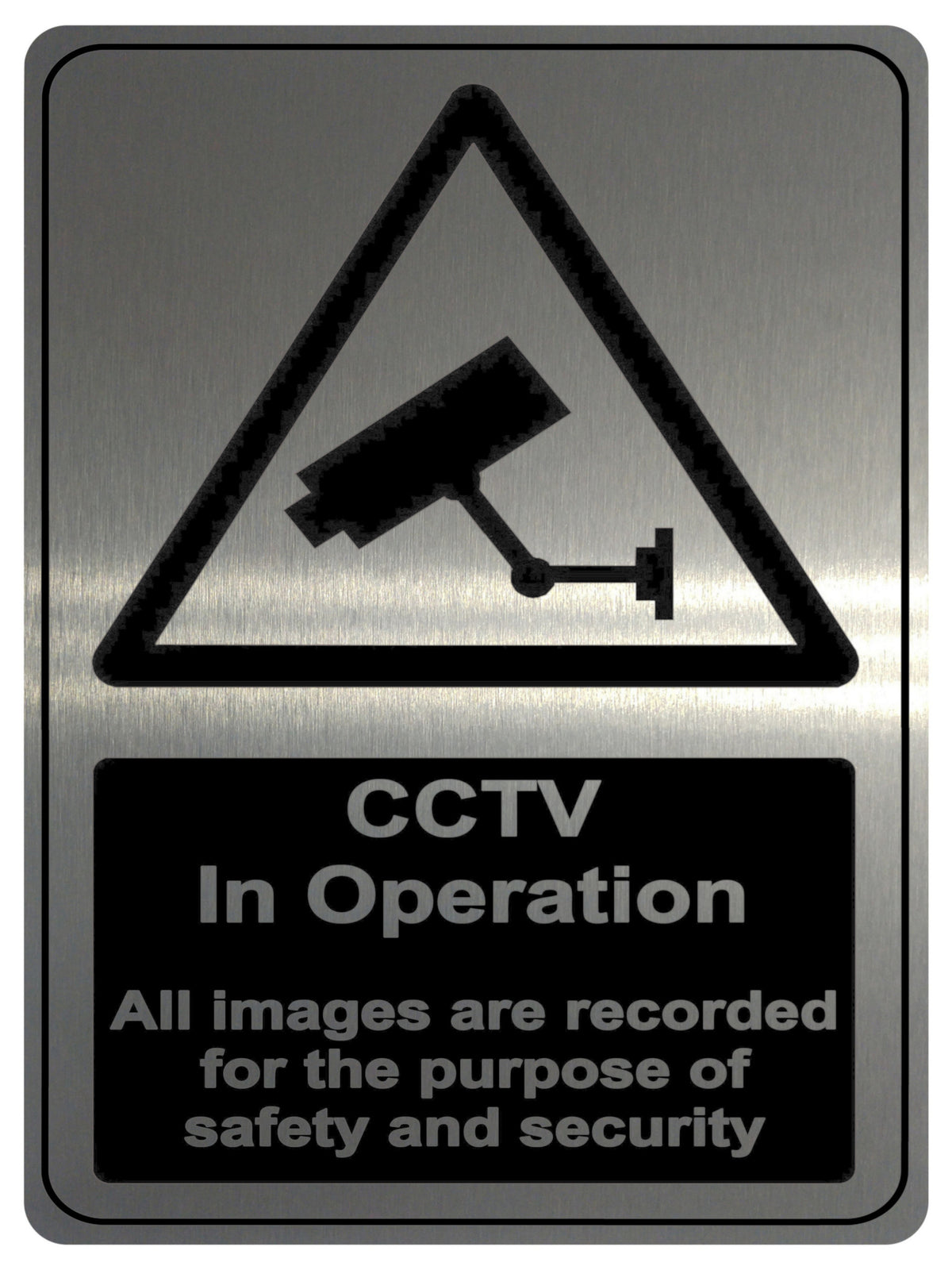 SFB CCTV-Sicherheitsschild – Reflektierendes Metallschild 300x400 Mm – Warnung Für Videoüberwachung – Made In Australia