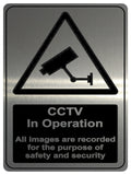 730 CCTV in Operation Safety Metal Aluminium Plaque Sign For Wall Door House Office Pub