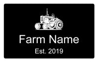 Custom Personalised Tractor Your Farm Name Metal Aluminium Sign Door Plaque