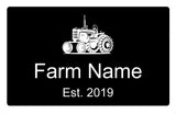 Custom Personalised Tractor Your Farm Name Metal Aluminium Sign Door Plaque