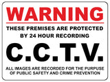 1486 WARNING CCTV Recording Safety Metal Aluminium Plaque Sige House Office Door Gate