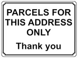 1351 PARCELS FOR THIS ADDRESS ONLY Metal Aluminium Plaque Sign Door House Gate