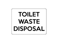 1704 TOILET WASTE DISPOSAL Door Metal Aluminium Plaque Sign