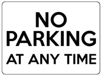 1524 NO PARKING AT ANY TIME Metal Aluminium Plaque Sign Door House Office Gate