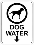 1310 DOG WATER LOCATION Metal Aluminium Plaque Sign Gate House Garden Door Wall