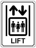 1409 LIFT Information Metal Aluminium Plaque Sign Hotel Shop Restaurant Elevator