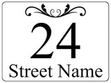 1456 Custom Personalised Address Metal Aluminium Plaque Sign House Door Gate