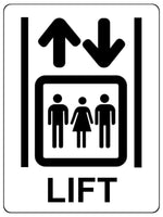 1408 LIFT Information Metal Aluminium Plaque Sign Hotel Shop Restaurant Elevator