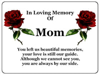 1404 In Loving Memory Of Mom Memorial Funeral Metal Aluminium Plaque Sign