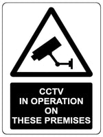 1368 CCTV IN OPERATION ON THESE PREMISES Safety Metal Aluminium Plaque Sign Door