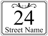 1457 Custom Personalised Address Metal Aluminium Plaque Sign House Door Gate