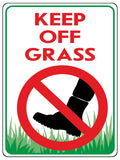 808 KEEP OFF GRASS Metal Aluminium Plaque Sign For House Garden Lawn