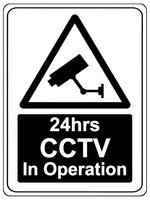 746 24hrs CCTV In Operation Safety Metal Aluminium Plaque Sign Wall House Office Pub Shop