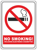 1287 NO SMOKING! Metal Aluminium Plaque Sign For Door Wall House Office Pub Bar