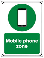 775 Moblie phone zone Metal Aluminium Plaque Sign Door Wall Gate House Office