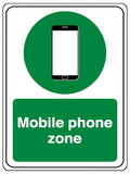 775 Moblie phone zone Metal Aluminium Plaque Sign Door Wall Gate House Office