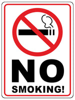 1285 NO SMOKING! Metal Aluminium Plaque Sign For Door Wall House Office Pub Bar