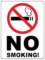 1284 NO SMOKING! Metal Aluminium Plaque Sign For Door Wall House Office Pub Bar