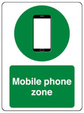 774 Moblie phone zone Metal Aluminium Plaque Sign Door Wall Gate House Office