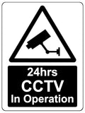 745 24hrs CCTV In Operation Safety Metal Aluminium Plaque Sign Wall House Office Pub Shop